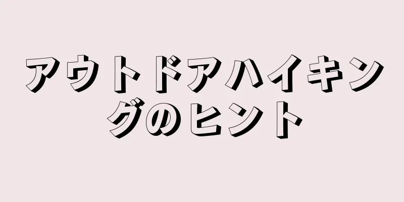 アウトドアハイキングのヒント