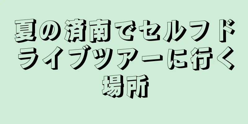 夏の済南でセルフドライブツアーに行く場所