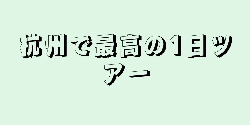 杭州で最高の1日ツアー