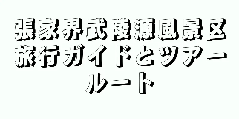 張家界武陵源風景区旅行ガイドとツアールート