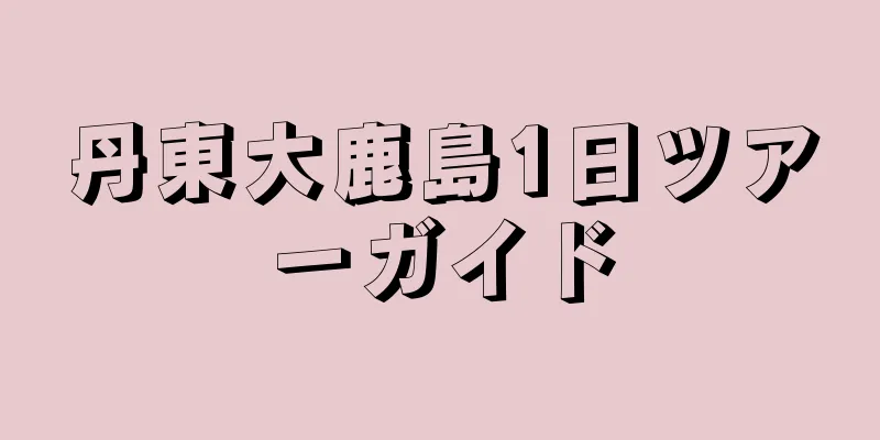 丹東大鹿島1日ツアーガイド
