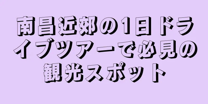 南昌近郊の1日ドライブツアーで必見の観光スポット