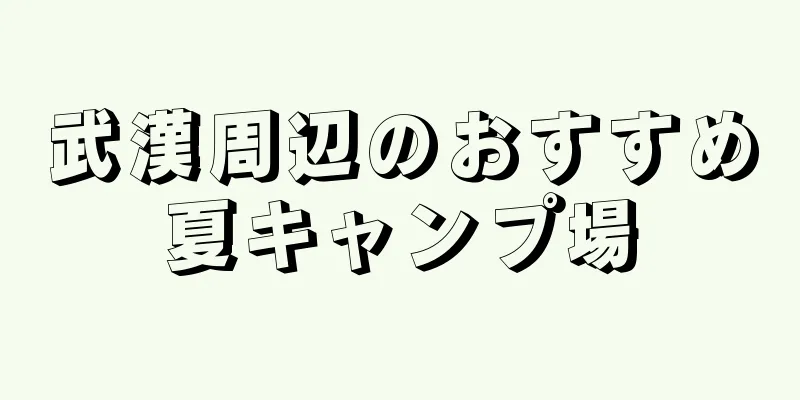 武漢周辺のおすすめ夏キャンプ場