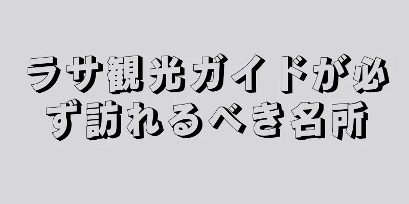 ラサ観光ガイドが必ず訪れるべき名所