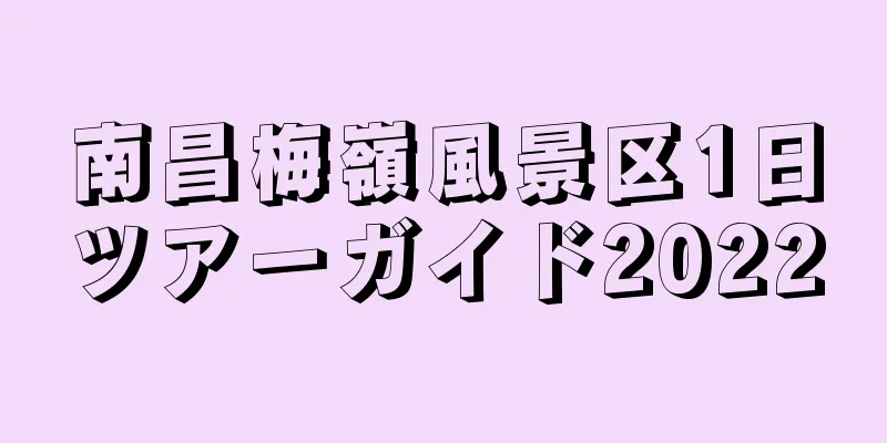 南昌梅嶺風景区1日ツアーガイド2022