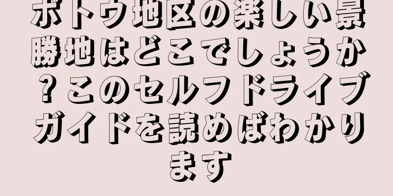 ポトウ地区の楽しい景勝地はどこでしょうか？このセルフドライブガイドを読めばわかります