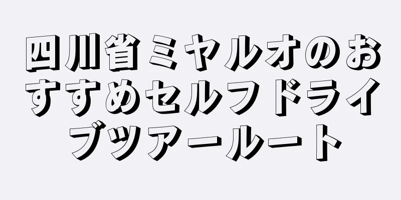 四川省ミヤルオのおすすめセルフドライブツアールート