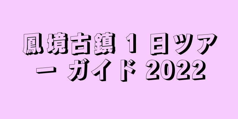 鳳境古鎮 1 日ツアー ガイド 2022