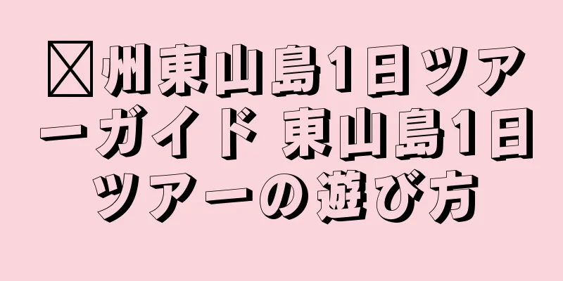 漳州東山島1日ツアーガイド 東山島1日ツアーの遊び方