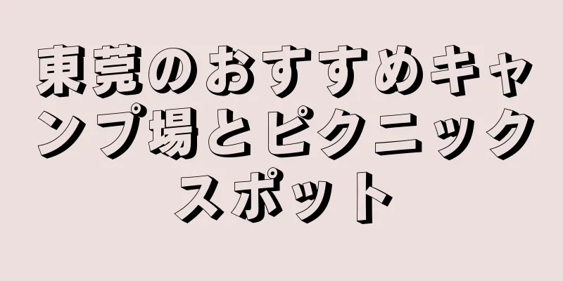 東莞のおすすめキャンプ場とピクニックスポット