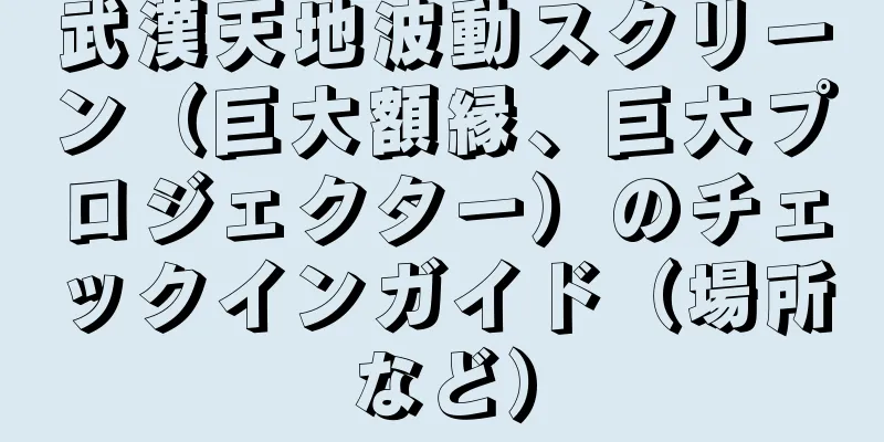 武漢天地波動スクリーン（巨大額縁、巨大プロジェクター）のチェックインガイド（場所など）