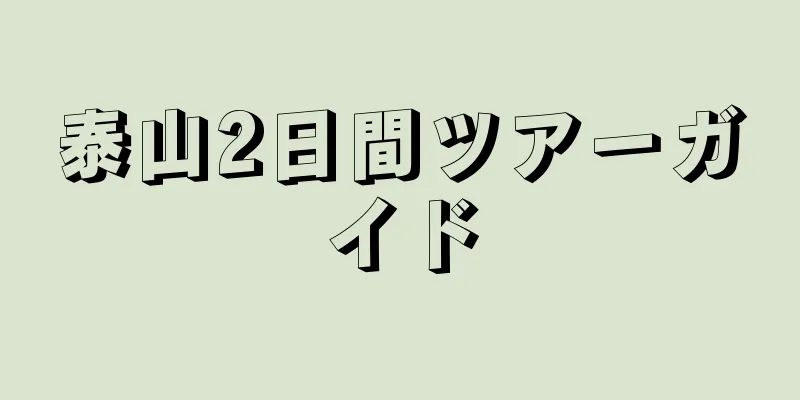 泰山2日間ツアーガイド