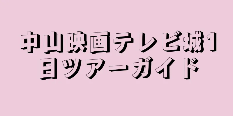 中山映画テレビ城1日ツアーガイド