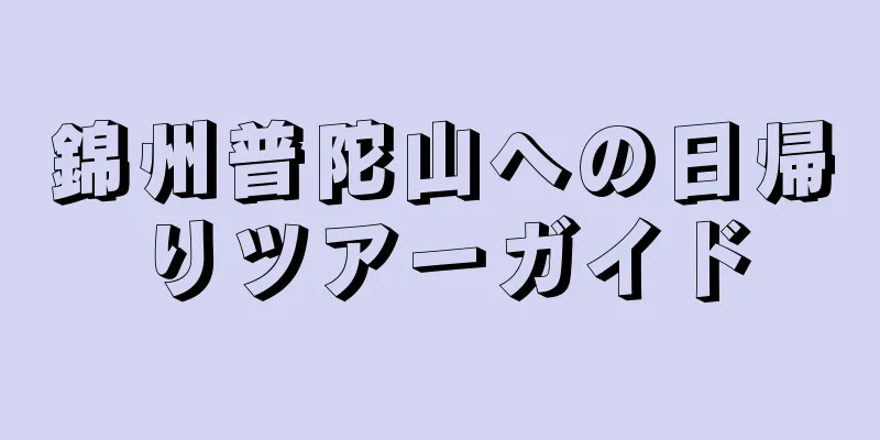 錦州普陀山への日帰りツアーガイド