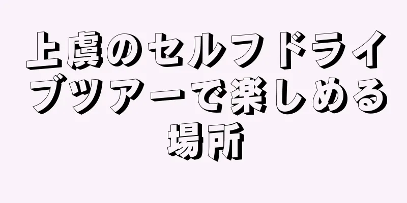 上虞のセルフドライブツアーで楽しめる場所