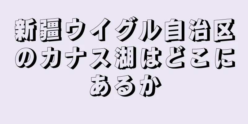 新疆ウイグル自治区のカナス湖はどこにあるか