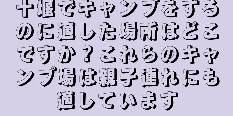 十堰でキャンプをするのに適した場所はどこですか？これらのキャンプ場は親子連れにも適しています
