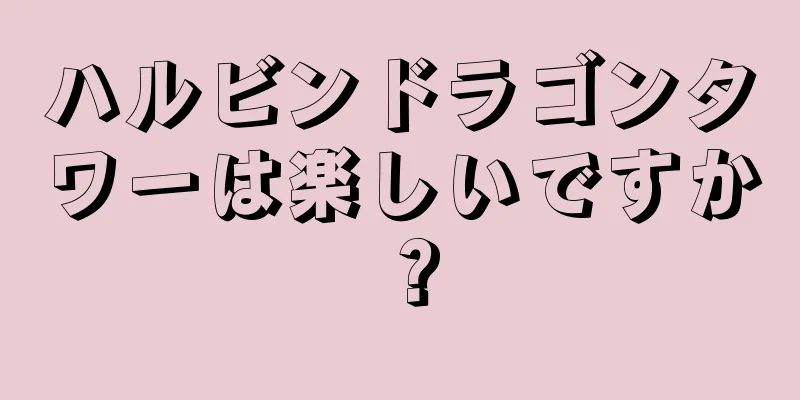 ハルビンドラゴンタワーは楽しいですか？