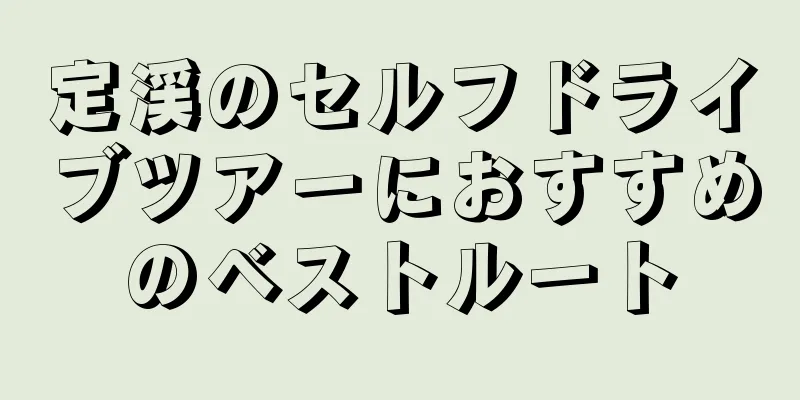 定渓のセルフドライブツアーにおすすめのベストルート