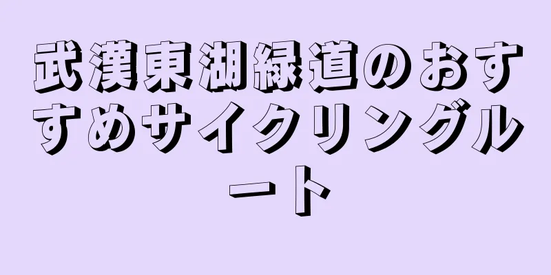 武漢東湖緑道のおすすめサイクリングルート