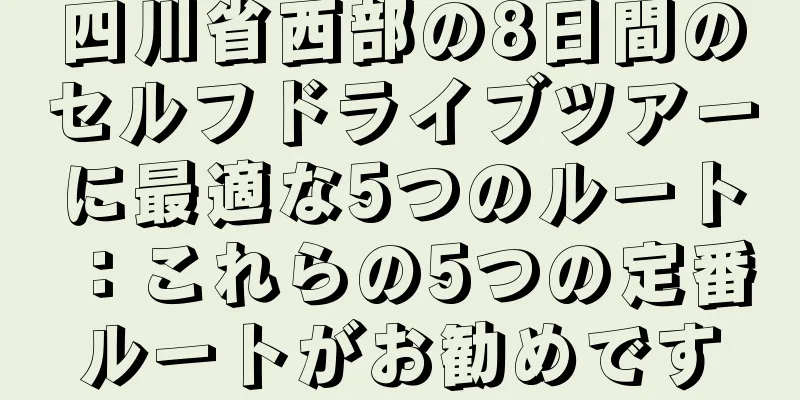 四川省西部の8日間のセルフドライブツアーに最適な5つのルート：これらの5つの定番ルートがお勧めです