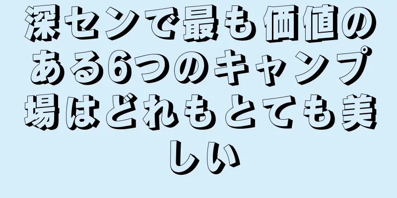 深センで最も価値のある6つのキャンプ場はどれもとても美しい