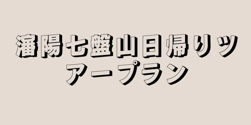 瀋陽七盤山日帰りツアープラン