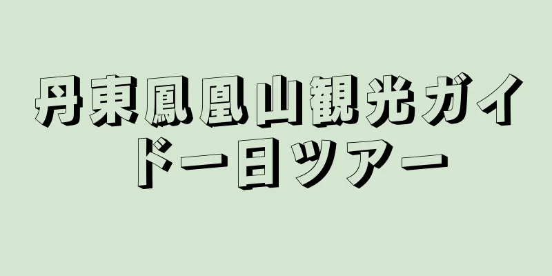 丹東鳳凰山観光ガイド一日ツアー
