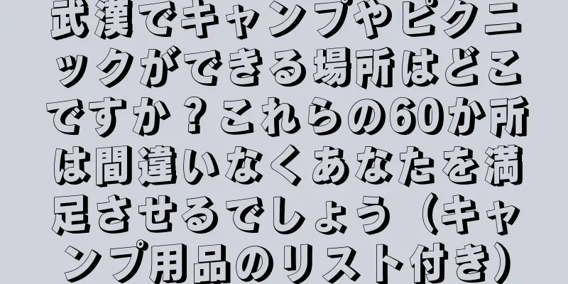 武漢でキャンプやピクニックができる場所はどこですか？これらの60か所は間違いなくあなたを満足させるでしょう（キャンプ用品のリスト付き）