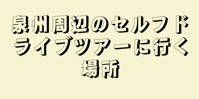 泉州周辺のセルフドライブツアーに行く場所