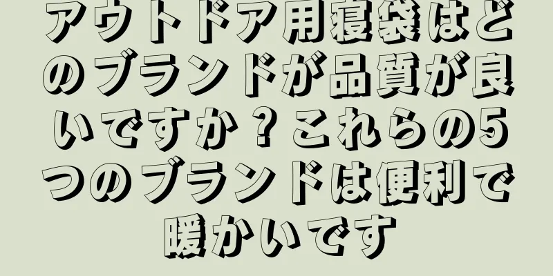 アウトドア用寝袋はどのブランドが品質が良いですか？これらの5つのブランドは便利で暖かいです
