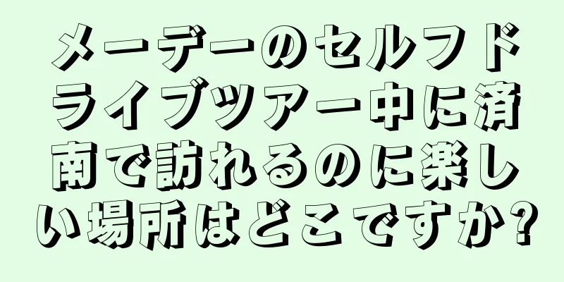 メーデーのセルフドライブツアー中に済南で訪れるのに楽しい場所はどこですか?