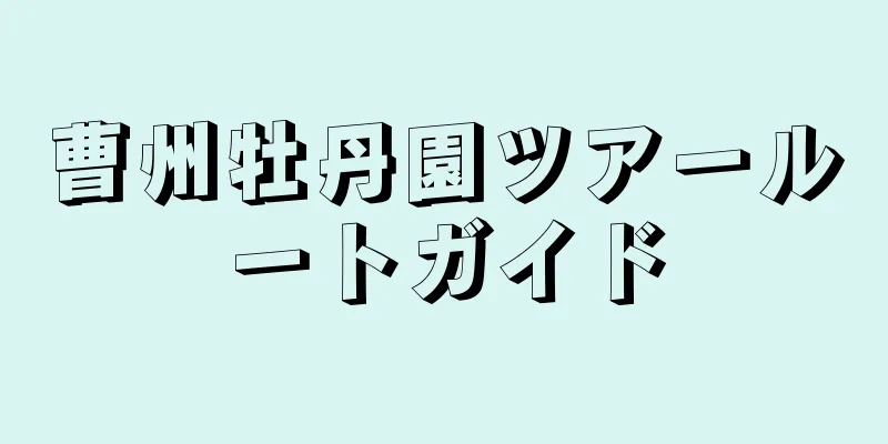 曹州牡丹園ツアールートガイド