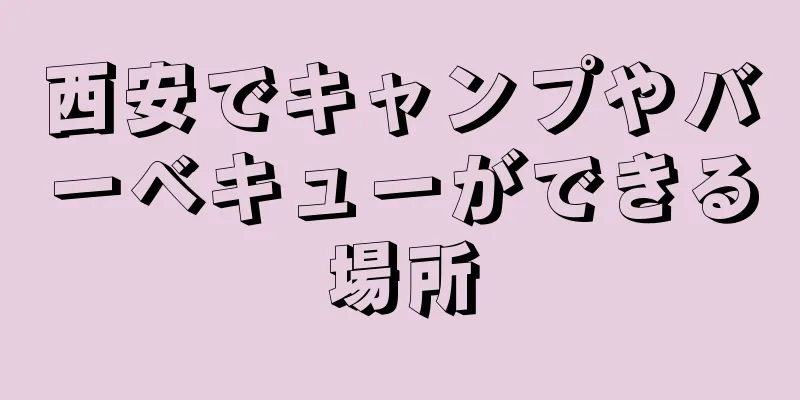 西安でキャンプやバーベキューができる場所