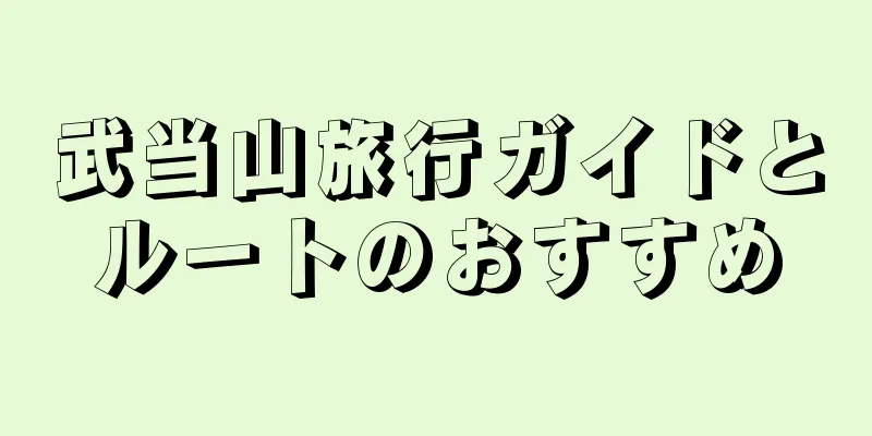 武当山旅行ガイドとルートのおすすめ