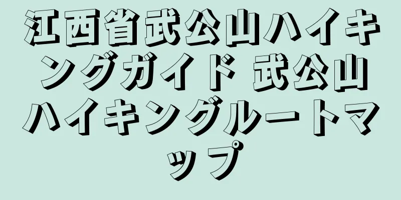 江西省武公山ハイキングガイド 武公山ハイキングルートマップ