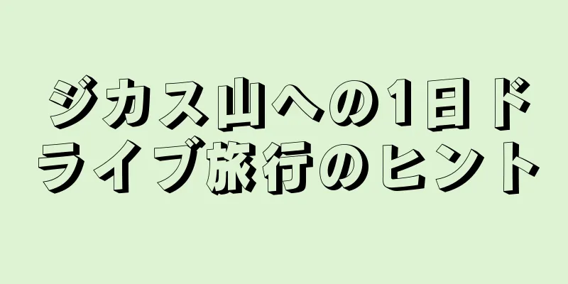 ジカス山への1日ドライブ旅行のヒント