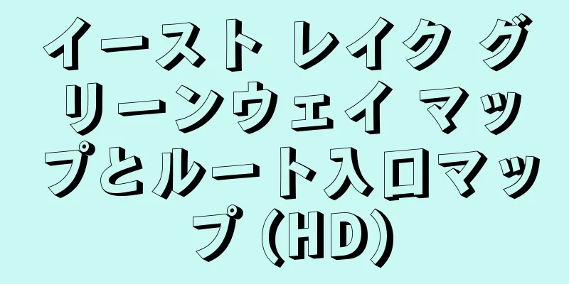 イースト レイク グリーンウェイ マップとルート入口マップ (HD)