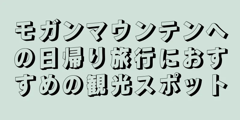 モガンマウンテンへの日帰り旅行におすすめの観光スポット