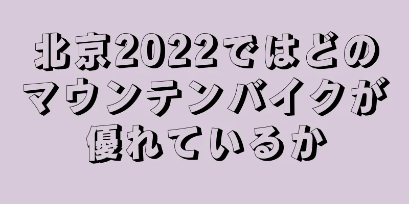 北京2022ではどのマウンテンバイクが優れているか