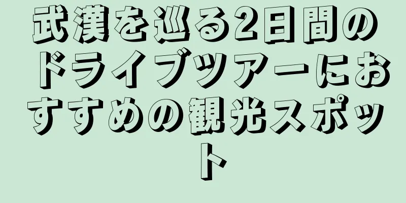 武漢を巡る2日間のドライブツアーにおすすめの観光スポット