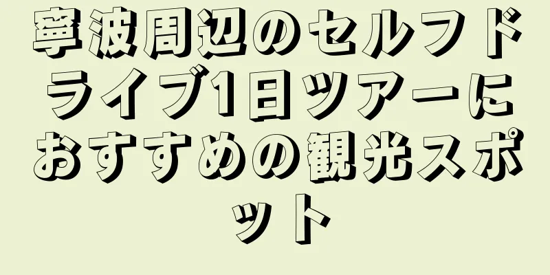 寧波周辺のセルフドライブ1日ツアーにおすすめの観光スポット