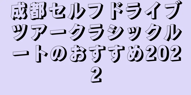 成都セルフドライブツアークラシックルートのおすすめ2022