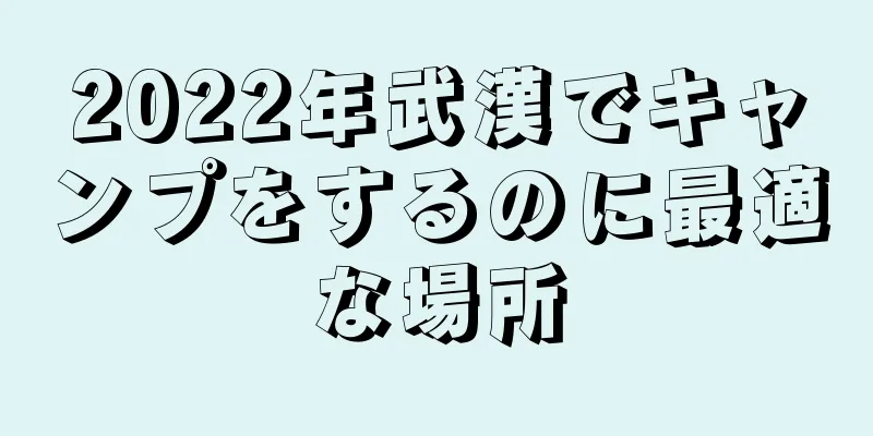 2022年武漢でキャンプをするのに最適な場所