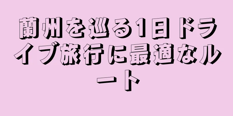蘭州を巡る1日ドライブ旅行に最適なルート