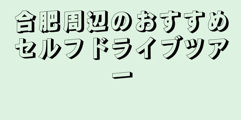 合肥周辺のおすすめセルフドライブツアー