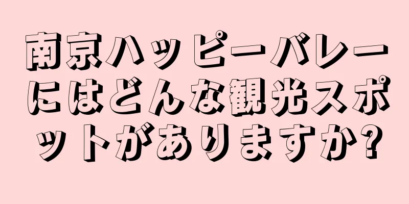 南京ハッピーバレーにはどんな観光スポットがありますか?