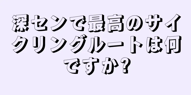 深センで最高のサイクリングルートは何ですか?