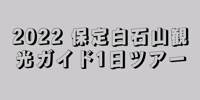 2022 保定白石山観光ガイド1日ツアー