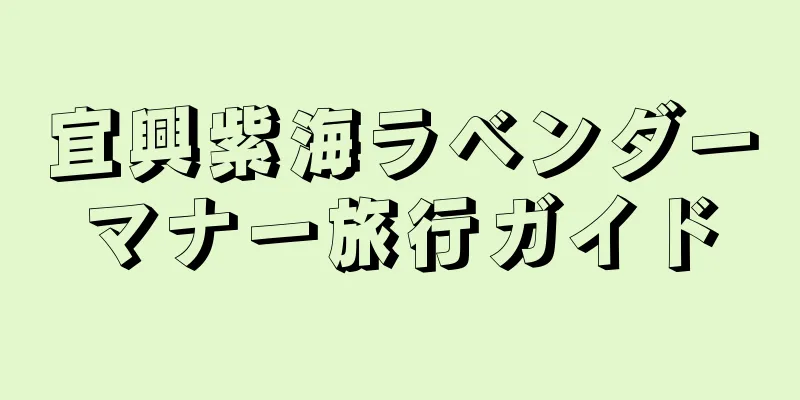 宜興紫海ラベンダーマナー旅行ガイド